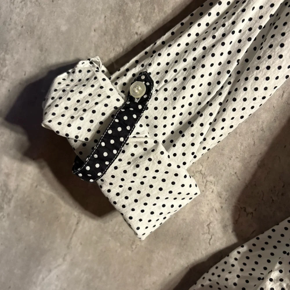 Chico's White and Black Button Down Shirt - Picture 5 of 9